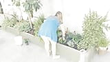 Sex with the voyeur gardener with a girl in a short dress without panties snapshot 1