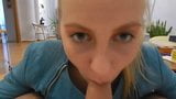 Little blonde with greedy mouth snapshot 1