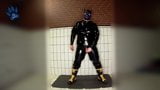 pawing off in new 1.2 mm rubber suit snapshot 7