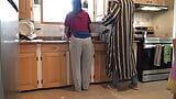 Moroccan Wife Gets Creampie Doggystyle Quickie In The Kitchen snapshot 2