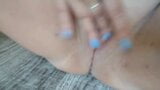 Without panties shaved fat pussy masturbation snapshot 9