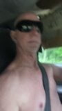 Driving naked with my buttplug in snapshot 9