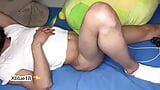 Beautiful boy touches his naked body while sleeping lying on his best friend's bed snapshot 16