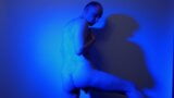 Kudoslong nude in a blue light playing with his flaccid cock snapshot 15