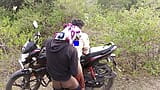 Indian Village Desi - Pooja Shemale & Boyfrend Coming Jungle Outdoor And Stop Bike One Place And Pooja Fucking Boyfrend Ass. snapshot 14