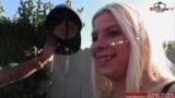 Blonde Teen mit kleinen Titten abgeschleppt von einem riesigen BBC snapshot 4