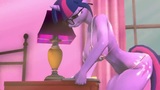 (MLP Futa) Twilight Sparkle Gesichtsfick im Bett mit Abspritzen - snapshot 1