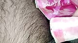 Porno de branlette en satin et soie - masturbation et éjaculation sur une robe en satin (118) snapshot 16