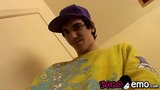 Sexy cute twink Cherokee jacking off in the bathroom snapshot 2