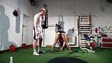 Sport instructor dominate and abuse his client in gym and outdoor. snapshot 2