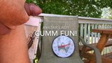 Avatar Lady wanted Her Cumm Tribute outdoors! snapshot 1