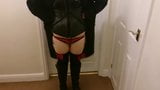 Sexy striptease Chubby ass in boots and thong snapshot 2