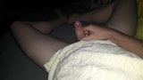 Wanking my morning wood ends again with a big mess of cum snapshot 1