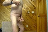 Naked Granpa wanks for his friends snapshot 7