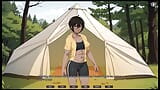 TOMBOY Sex in forest HENTAI Game Ep.1 outdoor BLOWJOB while hiking with my GF snapshot 16