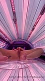 Tattooed Girl Masturbate in the Solarium snapshot 10