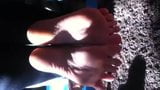 Wife toe wiggle in sun snapshot 1