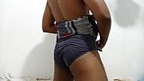 Indian uncle underwear and sarong black cock snapshot 3