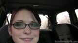 Sexy GF Shows Off Her Pussy In The Car snapshot 13