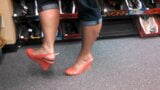 Flexing My Big Muscular Calves in these Pink Heels snapshot 9