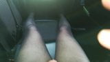 Horny Uncut Cum in Car & Pantyhose snapshot 2