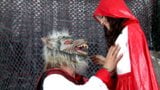 Painful anal red riding hood for the first time with the Big Bad Wolf snapshot 2