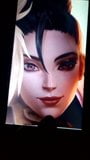 KDA Kai'Sa SoP 4 - Cum Tribute On Her Beautiful FACE snapshot 2