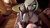Ведьма Draenei трахает страпоном чувака-эльфа - порно-пародия с Warcraft snapshot 10