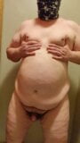 Chubby hairless guy showing off his body snapshot 10