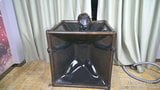 Latex vacuum box and gas mask, breath control snapshot 2