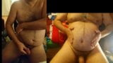 Man being fattened up, before and fatter after, horny snapshot 8