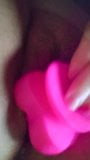 Schattige roze dildo in een schattig strak poesje snapshot 5