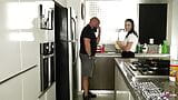 Teen Maid seduce to Quick fuck by German old Boss in kitchen snapshot 2