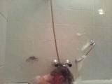 sexy one arm lady shower with bad legs snapshot 4