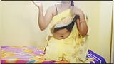 Sexy aunty saree removing show boobs pussy snapshot 3