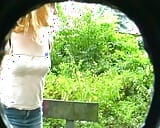 Rubia adolescente de Alemania masturbándose en el bosque snapshot 6