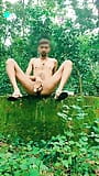 Forest nude sex solo big hairy dick cumshot snapshot 9