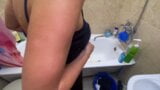 My wife with big tits is bathing in the bathroom snapshot 1