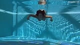 Fat chick Puzan Bruhova swimming pleasure snapshot 7