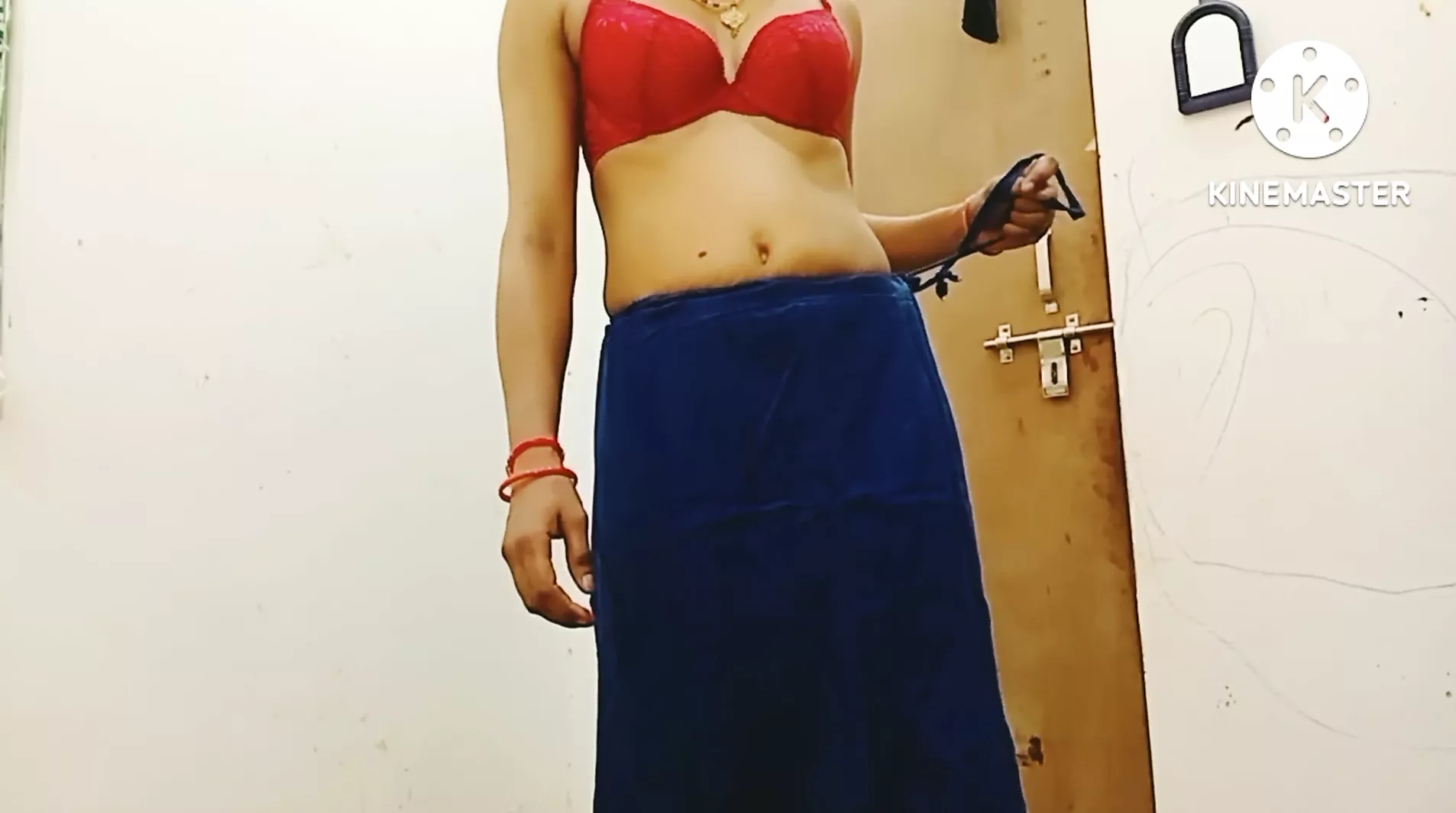 Bhabhi removing blouse