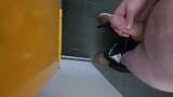 Public restroom wank soft to hard then cum. snapshot 3