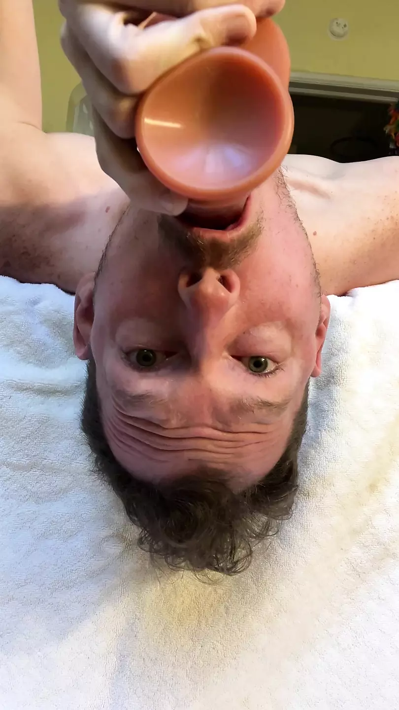 Extreme Gagging And Spitting Sloppy Deep Throat Dildo Faggot 
