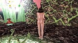 Cartoon 3d - vídeo pornô animado de uma linda garota está dando poses sensuais em posição de pé Tamil Kama kathai snapshot 9