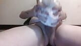 Chubby diaper boy wets diaper and cums snapshot 12