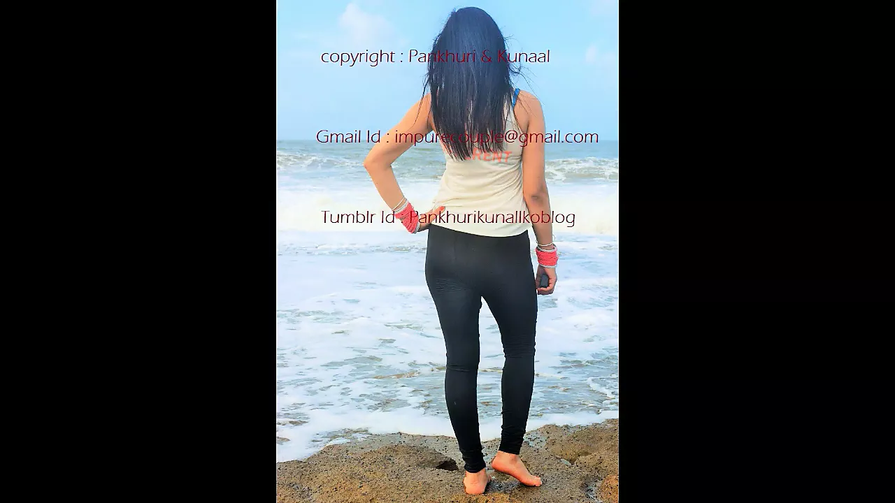 Real indian swinger couple pankhuri kunal at beach