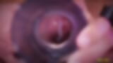 Крупным планом, вид изнутри моей фейковой киски, пока я трахаю ее медленно и страстно, пока не сниму большую порцию спермы кончи в искусственную вагину. snapshot 15