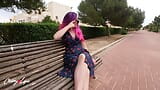 Risky Masturbation on a Public Park Bench Ends in Squirt - Cherry Lips 4K snapshot 6