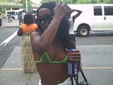 Saniya Wears A See-Thru Bikini Top In Public! snapshot 5