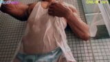 Hot Pec worship and nipple play in the shower! snapshot 2