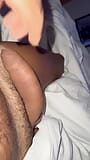 Cumming front of my roommate in the hotel snapshot 2